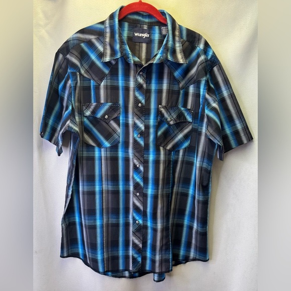Wrangler Men’s Short Sleeve Shirt Size X-Large - Picture 1 of 7
